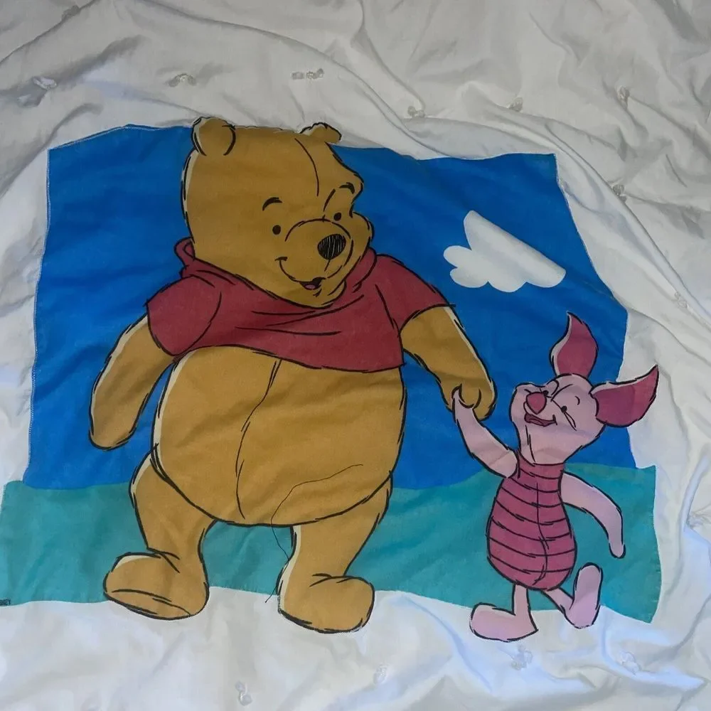 Handmade Winnie The Pooh‎ And Piglet Playmat Infant Baby 4x4' Tummy Time Floor